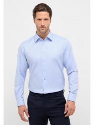 Eterna Koszula - Modern fit - w kolorze błękitnym rozmiar: 48. Niebieskie koszule męskie Eterna, bez wzorów, z bawełny, bez kołnierzyka, bez ramiączek. Za 114.44 zł.