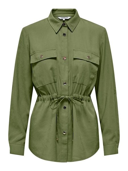 ONLY Kurtka koszulowa w kolorze khaki rozmiar: M. Brązowe kurtki damskie Only, m, bez wzorów, z tkaniny, bez kaptura. Za 87.61 zł.