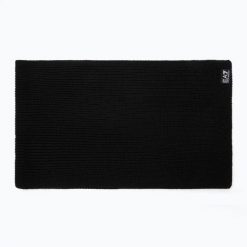 Szalik EA7 Emporio Armani Mountain Core. Czarne szaliki i kominy damskie EA7 Emporio Armani, bez wzorów, z materiału. Za 329.99 zł.