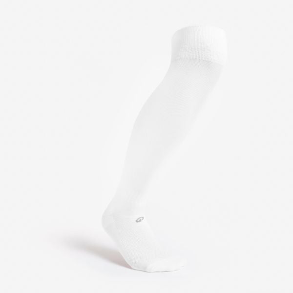 Skarpety piłkarskie Kipsta Essential Club. Białe skarpetki damskie KIPSTA, bez wzorów, z elastanu. Za 14.99 zł.