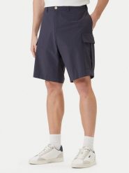 Aeronautica Militare Szorty materiałowe 261BE0277UCT04291 Granatowy Regular Fit. Niebieskie szorty męskie AERONAUTICA MILITARE, bez wzorów, z materiału. Za 429.99 zł.