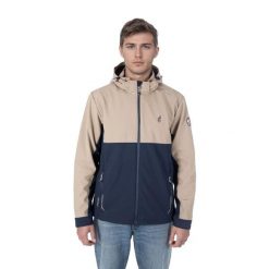 Kurtka męska softshell AULP z odpinanym kapturem elastyczna oddychająca. Zielone kurtki męskie Aulp, m, bez wzorów, z softshellu. W wyprzedaży za 299.99 zł.