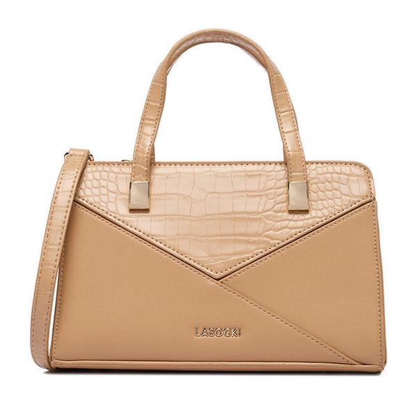 Torebka Lasocki. Brązowe torebki klasyczne damskie Lasocki, bez wzorów, bez dodatków. Za 169.99 zł.