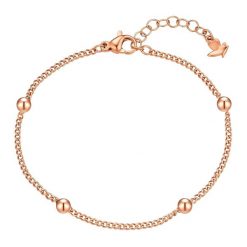 Glanzstücke München Bransoletka ze stali nierdzewnej w kolorze Rózowego Zlota Bransoletki 1 ct Damski. Czerwone bransoletki damskie Glanzstücke München, pozłacane. Za 149.99 zł.