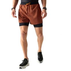 Shorty Męskie Movement II. Czerwone szorty męskie Dare 2b, bez wzorów, z elastanu. Za 216.99 zł.