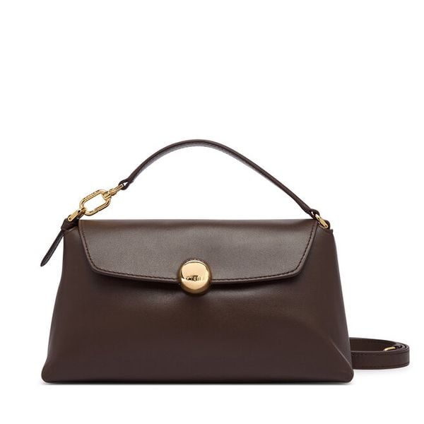 Torebka Furla. Brązowe torebki klasyczne damskie Furla, bez wzorów, bez dodatków. Za 1,079.00 zł.