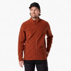 Bluza polarowa turystyka męska Swedemount Lofoten Fleece. Brązowe bluzy bez kaptura męskie SWEDEMOUNT, m, z polaru. W wyprzedaży za 179.99 zł.