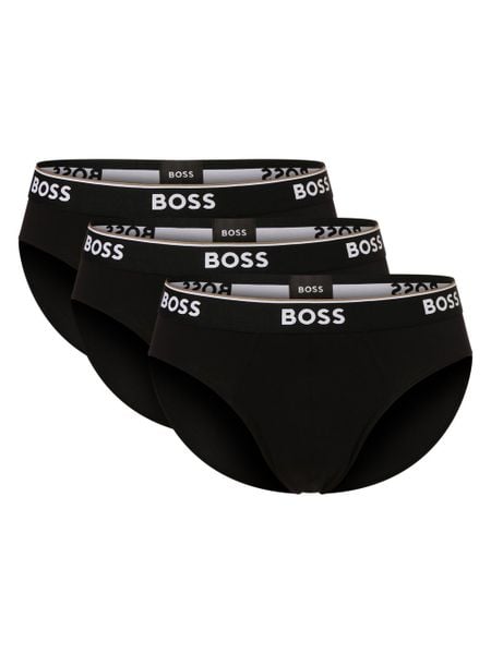 BOSS Slipy pakowane po 3 szt. Mężczyźni Bawełna czarny, L. Czarne slipki męskie Boss, bez wzorów, z bawełny. Za 219.95 zł.