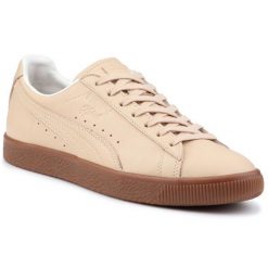 Buty Puma Clyde Veg Tan Naturel M 364451 01 beżowy. Brązowe buty sportowe na co dzień męskie z materiału, bez zapięcia. Za 626.79 zł.