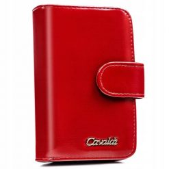 Portfel damski 4U Cavaldi N126-APU-BL c. czerwony. Czerwone portfele damskie 4U Cavaldi, bez wzorów, z materiału. Za 31.99 zł.