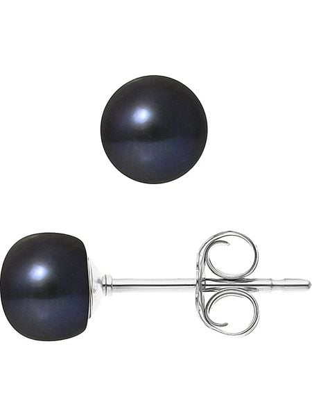 Mitzuko Kolczyki-wkrętki z perłami w kolorze granatowym rozmiar: onesize. Niebieskie kolczyki damskie Mitzuko, z perłą, srebrne. Za 191.88 zł.