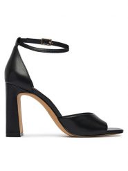 Aldo Sandały Florianna 007 14344610 Czarny. Czarne sandały damskie Aldo, bez wzorów, ze skóry, bez obcasa, na słupku. Za 409.99 zł.