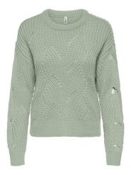 ONLY Sweter w kolorze miętowym rozmiar: S. Zielone swetry klasyczne damskie Only, s, ze splotem, bez kołnierzyka. Za 96.83 zł.