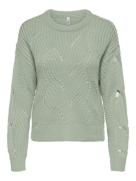 ONLY Sweter w kolorze miętowym rozmiar: M. Zielone swetry klasyczne damskie Only, m, ze splotem, bez kołnierzyka. Za 82.64 zł.