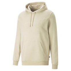 Bluza sportowa męska Puma Ess Elevated Hoodie. Żółte bluzy bez kaptura męskie Puma, bez wzorów, sportowe, bez kołnierzyka, bez ramiączek. Za 352.00 zł.