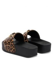 Liu Jo Klapki Mykonos 01 BA6077 EX022 Brązowy. Brązowe klapki damskie Liu Jo, bez wzorów, ze skóry, bez obcasa. Za 329.99 zł.