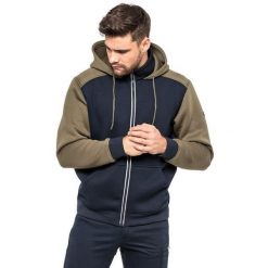Bluza męska piankowa HELBOS AVACORE granatowo-oliwkowa. Niebieskie bluzy bez kaptura męskie AVACORE, m. W wyprzedaży za 139.00 zł.