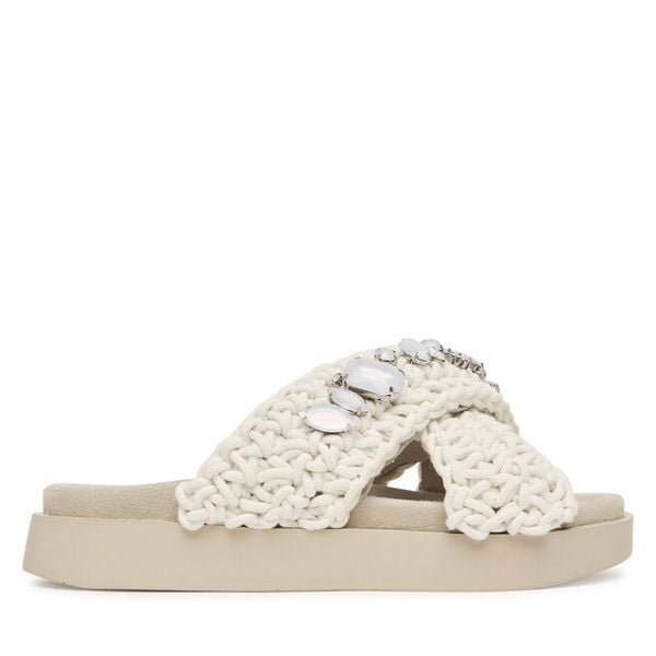 Klapki Inuikii. Białe klapki damskie Inuikii, bez wzorów, bez obcasa. Za 899.99 zł.