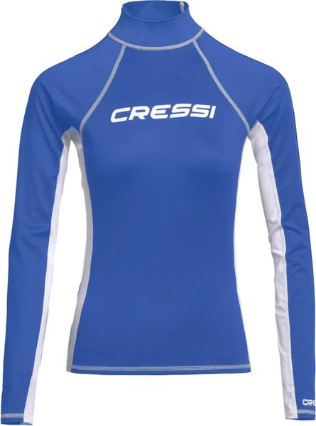 Cressi Koszulka Rashguard Long damska. Niebieskie t-shirty damskie CRESSI, s, bez wzorów, z poliamidu, bez kołnierzyka. Za 197.00 zł.