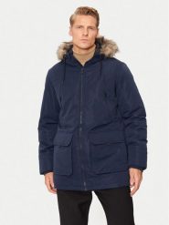 Jack & Jones Parka Construct 12258406 Granatowy Regular Fit. Niebieskie parki męskie Jack & Jones, m, bez wzorów, z syntetyku. Za 299.99 zł.