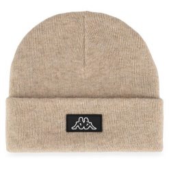 Czapka Kappa. Brązowe czapki męskie Kappa, na zimę, bez wzorów. Za 59.99 zł.