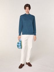 Rodier Wełniany sweter w kolorze niebieskim rozmiar: S. Niebieskie swetry klasyczne damskie Rodier, s, z wełny, bez kołnierzyka. Za 260.99 zł.