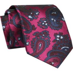 Męski Krawat - ALTIES - Klasyczny - Duży Wzór Orientalny. Krawaty i muchy męskie Alties, bez wzorów, z tkaniny, eleganckie. Za 49.00 zł.