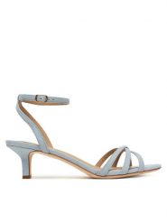 LAUREN RALPH LAUREN Sandały 802P06395004 Niebieski jasny. Niebieskie sandały damskie Lauren Ralph Lauren, bez wzorów, ze skóry, bez obcasa, na szpilce. Za 729.99 zł.