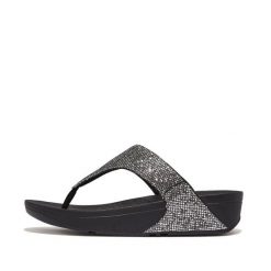 Sandały damskie FitFlop Lulu Toe Post - Glitterball. Żółte sandały damskie FIT FLOP, bez wzorów, z materiału, bez obcasa. Za 469.00 zł.