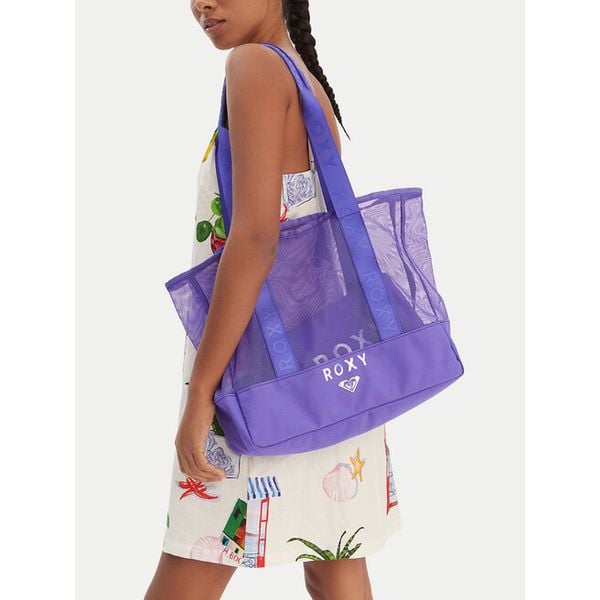 Torebka Roxy. Fioletowe torebki klasyczne damskie Roxy, bez wzorów, bez dodatków. Za 99.99 zł.