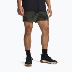 Spodenki treningowe męskie Under Armour Project Rock Ultimate. Zielone szorty sportowe męskie Under Armour, m, na fitness i siłownię. Za 189.99 zł.