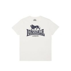 T-shirt Lonsdale Logo. Białe t-shirty męskie Lonsdale, l, bez wzorów, z bawełny, bez kołnierzyka. Za 109.45 zł.