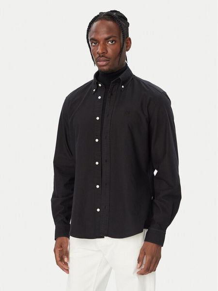 BOSS Koszula 50567015 Czarny Regular Fit. Czarne koszule męskie Boss, m, bez wzorów, z bawełny, bez kołnierzyka, bez ramiączek. Za 466.99 zł.