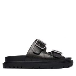 Klapki REPLAY. Brązowe klapki damskie Replay, bez wzorów, bez obcasa. Za 399.99 zł.