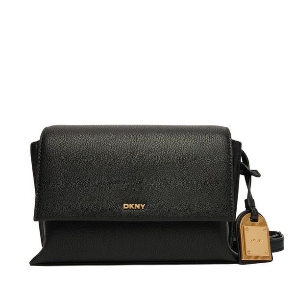 Torebka DKNY. Czarne listonoszki damskie DKNY, bez wzorów, bez dodatków. Za 1,229.00 zł.