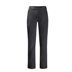 Spodnie softshell damskie Jack Wolfskin Geigelstein. Czarne spodnie materiałowe damskie Jack Wolfskin, bez wzorów, z softshellu, sportowe. Za 359.99 zł.