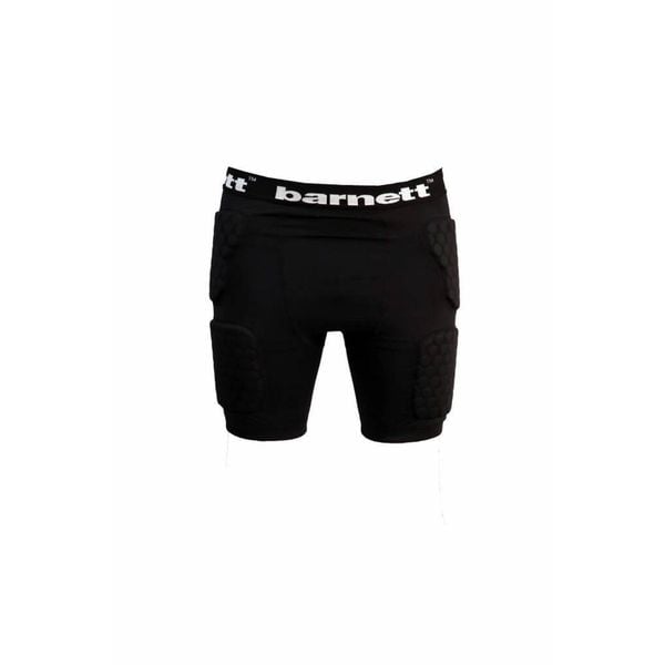 Spodenki kompresyjne, 5 szt. zintegrowanych, futbol amerykański FS-06. Czarne szorty męskie BARNETT, bez kołnierzyka. Za 154.00 zł.
