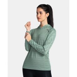 Damska bluza fitness Kilpi AILEEN-W. Zielone bluzy bez kaptura damskie Kilpi, xs. Za 189.67 zł.