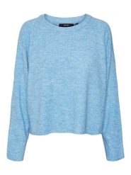 Vero Moda Sweter w kolorze błękitnym rozmiar: M. Niebieskie swetry klasyczne damskie Vero Moda, m, bez kołnierzyka. Za 83.62 zł.
