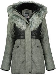 Geographical Norway Parka "Bunky" w kolorze szarym rozmiar: L. Szare parki damskie Geographical Norway, l, bez wzorów. Za 314.05 zł.