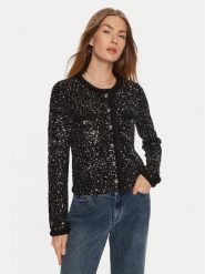 MICHAEL Michael Kors Kardigan MF460Z6F5L Czarny Regular Fit. Czarne kardigany damskie MICHAEL Michael Kors, l, bez wzorów, z wiskozy. Za 909.99 zł.