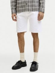 Jack & Jones Szorty materiałowe Rick Original 12290839 Biały Regular Fit. Białe szorty męskie Jack & Jones, bez wzorów, z bawełny. Za 89.99 zł.