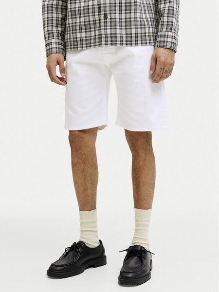 Jack & Jones Szorty materiałowe Rick Original 12290839 Biały Regular Fit. Białe szorty męskie Jack & Jones, z materiału, bez kołnierzyka. Za 89.99 zł.