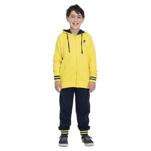 Bluza z bawełna z kaptur na co dzień na siłownię. Niebieskie spodnie dresowe damskie LEONE 1947 APPAREL, bez wzorów, z bawełny. W wyprzedaży za 132.85 zł.