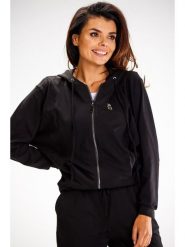 Awama Bluza w kolorze czarnym rozmiar: XL. Czarne bluzy z kapturem damskie Awama, xl. Za 149.66 zł.