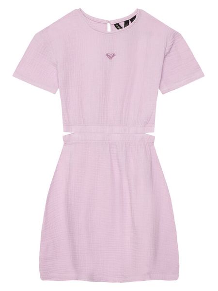 Roxy Sukienka codzienna W126-RXGDS-1028-13X Różowy jasny Regular Fit. Czerwone sukienki dziewczęce Roxy, bez wzorów, bez ramiączek. Za 99.99 zł.