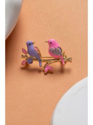 Heliophilia Broszka w kolorze fioletowo-różowym rozmiar: onesize. Różowe broszki damskie Heliophilia, metalowe. Za 26.99 zł.