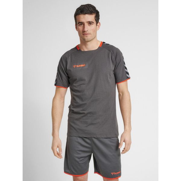 Koszulka do piłki ręcznej męska Hummel hml AUTHENTIC training. Szare t-shirty sportowe męskie HUMMEL, m, bez ramiączek, do piłki nożnej. Za 127.50 zł.