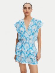 Melissa Odabash Sukienka letnia Jess Niebieski Regular Fit. Niebieskie sukienki damskie Melissa Odabash, na lato, xs, bez wzorów, z wiskozy, bez kołnierzyka, bez ramiączek. Za 1,039.00 zł.