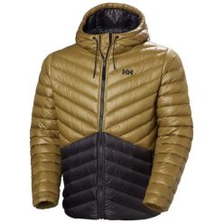 Kurtka puchowa Helly Hansen Stowe. Brązowe kurtki męskie Helly Hansen, m, bez wzorów, z puchu, bez kaptura. Za 1,284.50 zł.